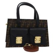 Pre-owned Canvas fendi-bags Fendi Vintage , Brown , Dames