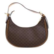 Pre-owned Fabric shoulder-bags Celine Vintage , Brown , Dames