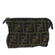 Pre-owned Canvas pouches Fendi Vintage , Brown , Dames