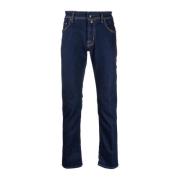 Indigo Blauwe Straight-Leg Jeans Jacob Cohën , Blue , Heren