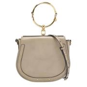 Pre-owned Leather shoulder-bags Chloé Pre-owned , Gray , Dames