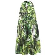 Pre-owned Cotton dresses Dolce & Gabbana Pre-owned , Green , Dames