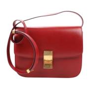 Pre-owned Leather celine-bags Celine Vintage , Red , Dames