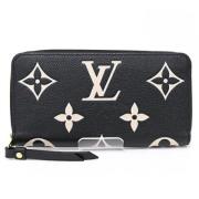 Pre-owned Leather wallets Louis Vuitton Vintage , Black , Dames