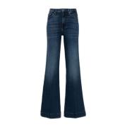 Jeans Flare 7 For All Mankind , Blue , Dames