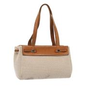 Pre-owned Canvas totes Hermès Vintage , Beige , Dames