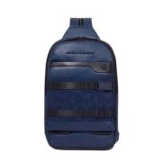 Schoudertas Piquadro , Blue , Unisex