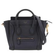 Pre-owned Leather celine-bags Celine Vintage , Blue , Dames