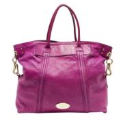 Pre-owned Leather totes Mulberry Pre-owned , Purple , Dames