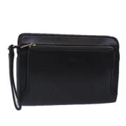 Pre-owned Leather clutches Balenciaga Vintage , Black , Dames