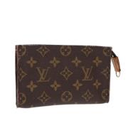 Pre-owned Canvas pouches Louis Vuitton Vintage , Brown , Dames