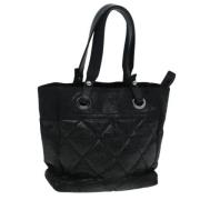 Pre-owned Canvas totes Chanel Vintage , Black , Dames