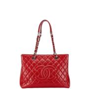 Pre-owned Leather chanel-bags Chanel Vintage , Red , Dames