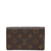 Pre-owned Leather wallets Louis Vuitton Vintage , Brown , Dames