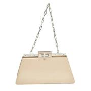 Pre-owned Leather totes Fendi Vintage , Beige , Dames