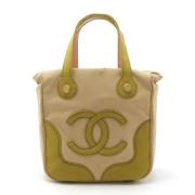 Pre-owned Canvas chanel-bags Chanel Vintage , Beige , Dames