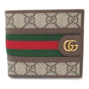 Pre-owned Canvas wallets Gucci Vintage , Beige , Dames