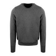 Kasjmier Crewneck Sweater Fw22 Italië Drumohr , Gray , Heren