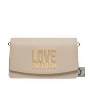 Stijlvolle PU-tas Love Moschino , Beige , Dames