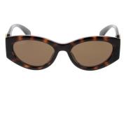 Stijlvolle zonnebril voor modieuze looks Gucci , Brown , Dames