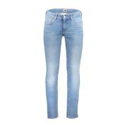 Slim Fit Katoenen Gewassen Jeans 5 Zakken Tommy Hilfiger , Blue , Here...