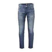 Blauwe Slim Tapered Katoenen Jeans Tommy Hilfiger , Blue , Heren