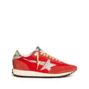 Rode en Grijze Hardloopschoen Golden Goose , Red , Dames