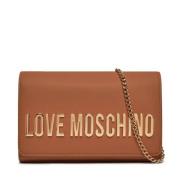 Grijze PU Tas Love Moschino , Brown , Dames