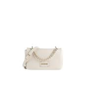 Stijlvolle PU-tas Love Moschino , White , Dames