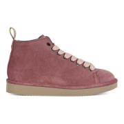 Suede Eco-Fur Sneaker Boot Panchic , Purple , Dames