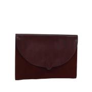 Pre-owned Suede clutches Cartier Vintage , Red , Dames