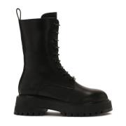 Zwarte laarzen met hoge schacht in militaire stijl Kazar , Black , Dam...