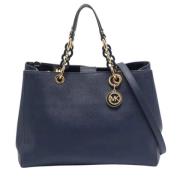 Pre-owned Leather totes Michael Kors Pre-owned , Blue , Dames