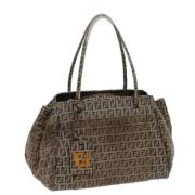 Pre-owned Canvas fendi-bags Fendi Vintage , Brown , Dames