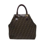 Pre-owned Canvas handbags Fendi Vintage , Brown , Dames