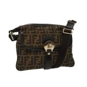 Pre-owned Canvas fendi-bags Fendi Vintage , Brown , Dames