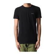 Zwarte T-shirts en Polos Dondup , Black , Heren