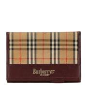 Pre-owned Canvas wallets Burberry Vintage , Beige , Dames