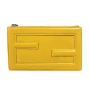 Pre-owned Leather fendi-bags Fendi Vintage , Yellow , Dames