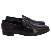 Pre-owned Leather flats Prada Vintage , Brown , Heren