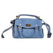 Pre-owned Suede shoulder-bags Mulberry Pre-owned , Blue , Dames