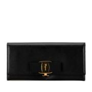 Pre-owned Leather wallets Salvatore Ferragamo Pre-owned , Black , Dame...