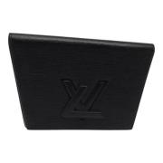 Pre-owned Leather clutches Louis Vuitton Vintage , Black , Dames