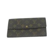 Pre-owned Canvas wallets Louis Vuitton Vintage , Brown , Dames