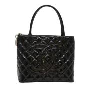 Pre-owned Leather chanel-bags Chanel Vintage , Black , Dames