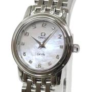 Pre-owned Stainless Steel watches Omega Vintage , White , Dames