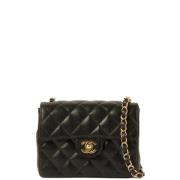 Pre-owned Leather chanel-bags Chanel Vintage , Black , Dames