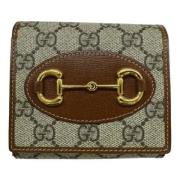 Pre-owned Fabric wallets Gucci Vintage , Brown , Dames