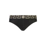 Zwart ondergoedset met Griekse rand Versace , Black , Heren