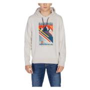 Heren Sweatshirt Herfst/Winter Collectie Napapijri , White , Heren